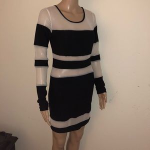Black & White Sheer Dress